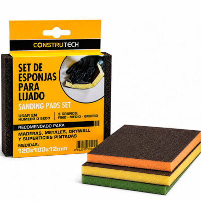 Set de esponjas planas para lijado